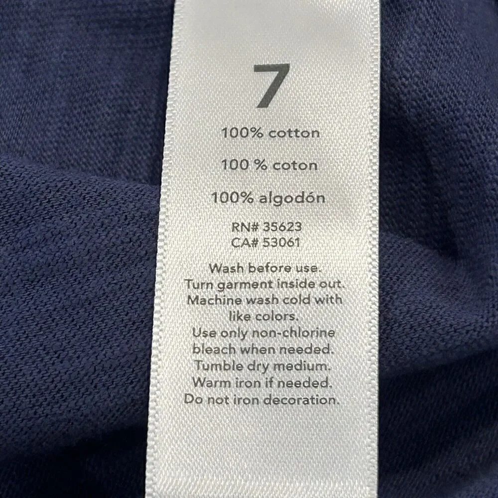 CARTER’S Kid Blue Striped and Solid Short Sleeved Button Front Shirt Boys Size 7